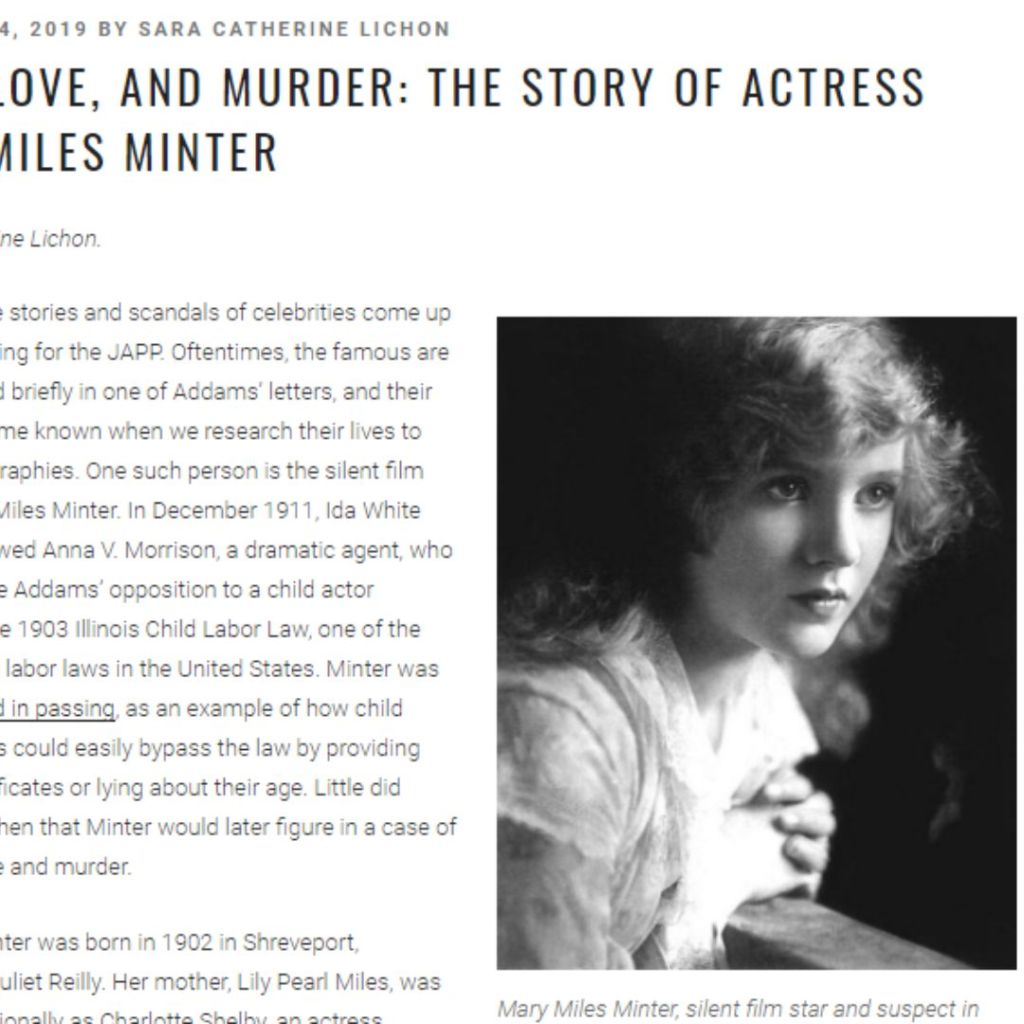 Jane Addams Papers Project