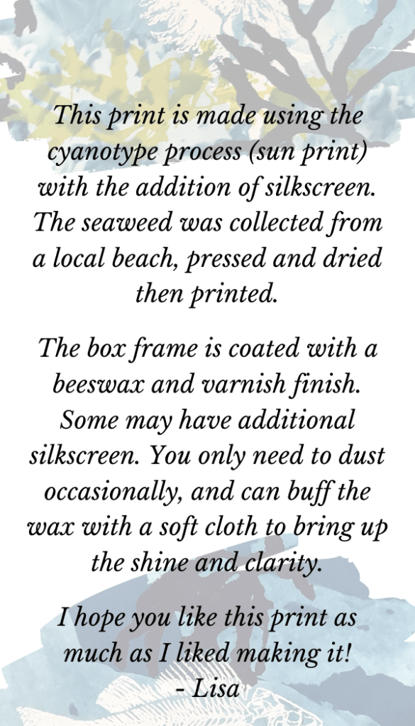 The back of the hangtag, 